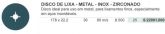 DL - Metal Inox Zirconado #36 (DxExFmm) - 178 x 22,2